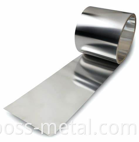ultra thin stainless-steel strip=foil-coil thickness-0.005mm